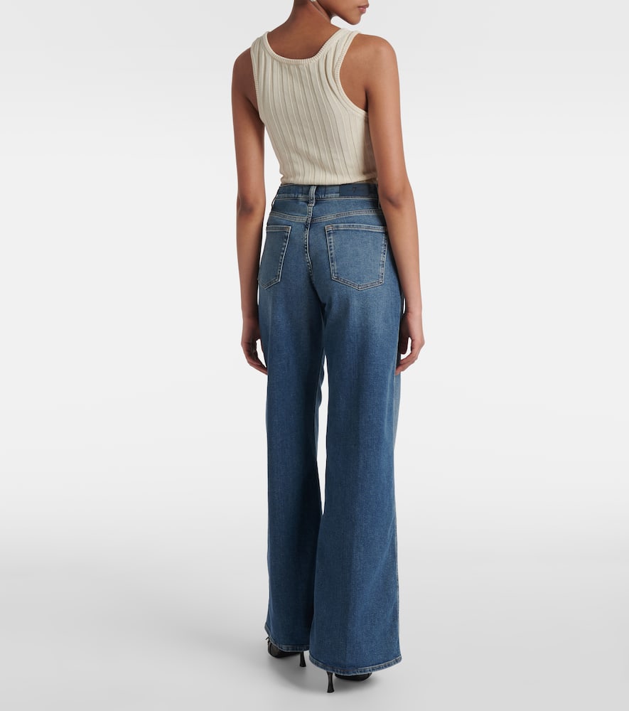 Lotta high-rise wide-leg jeans