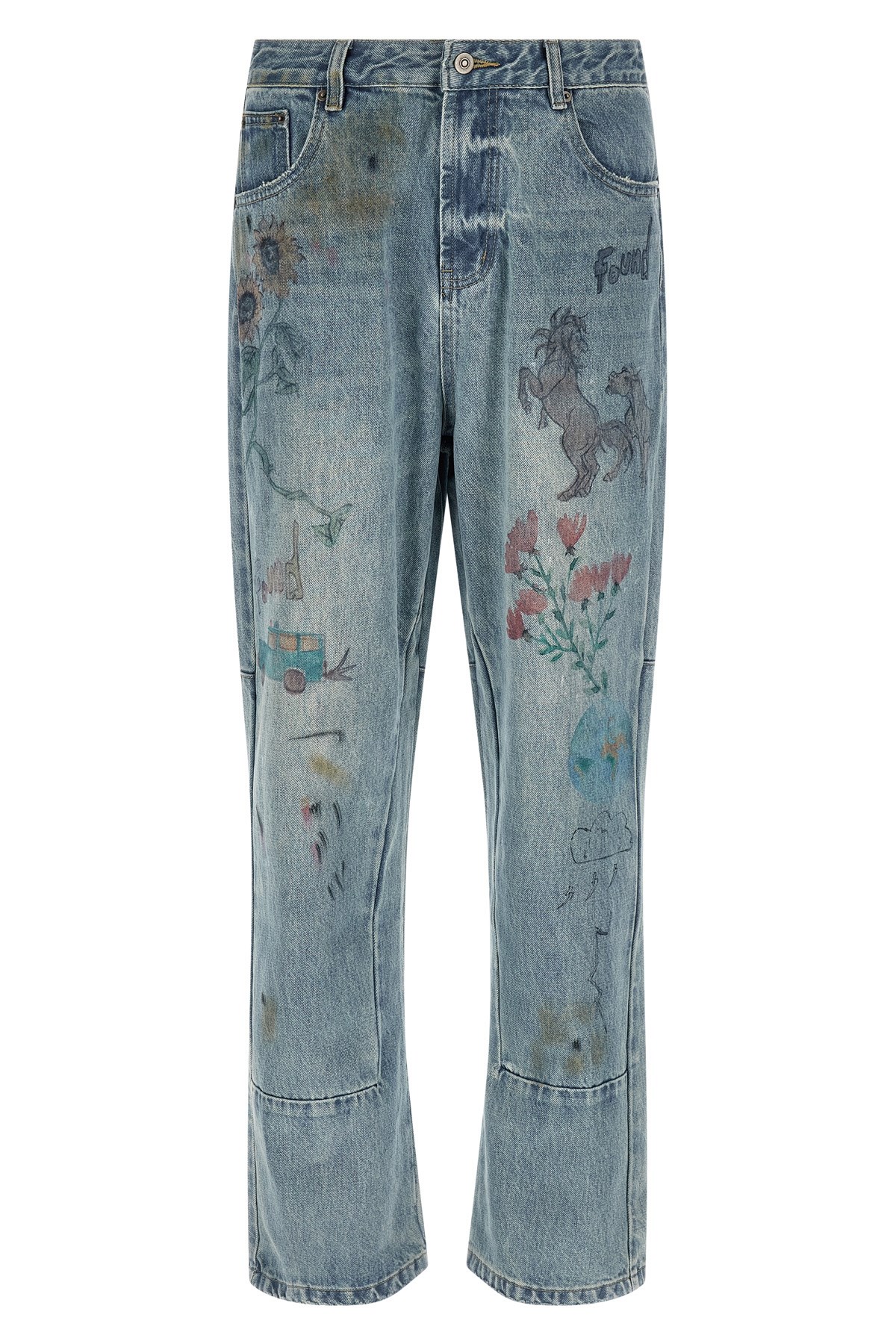 'Hand Art' Jeans