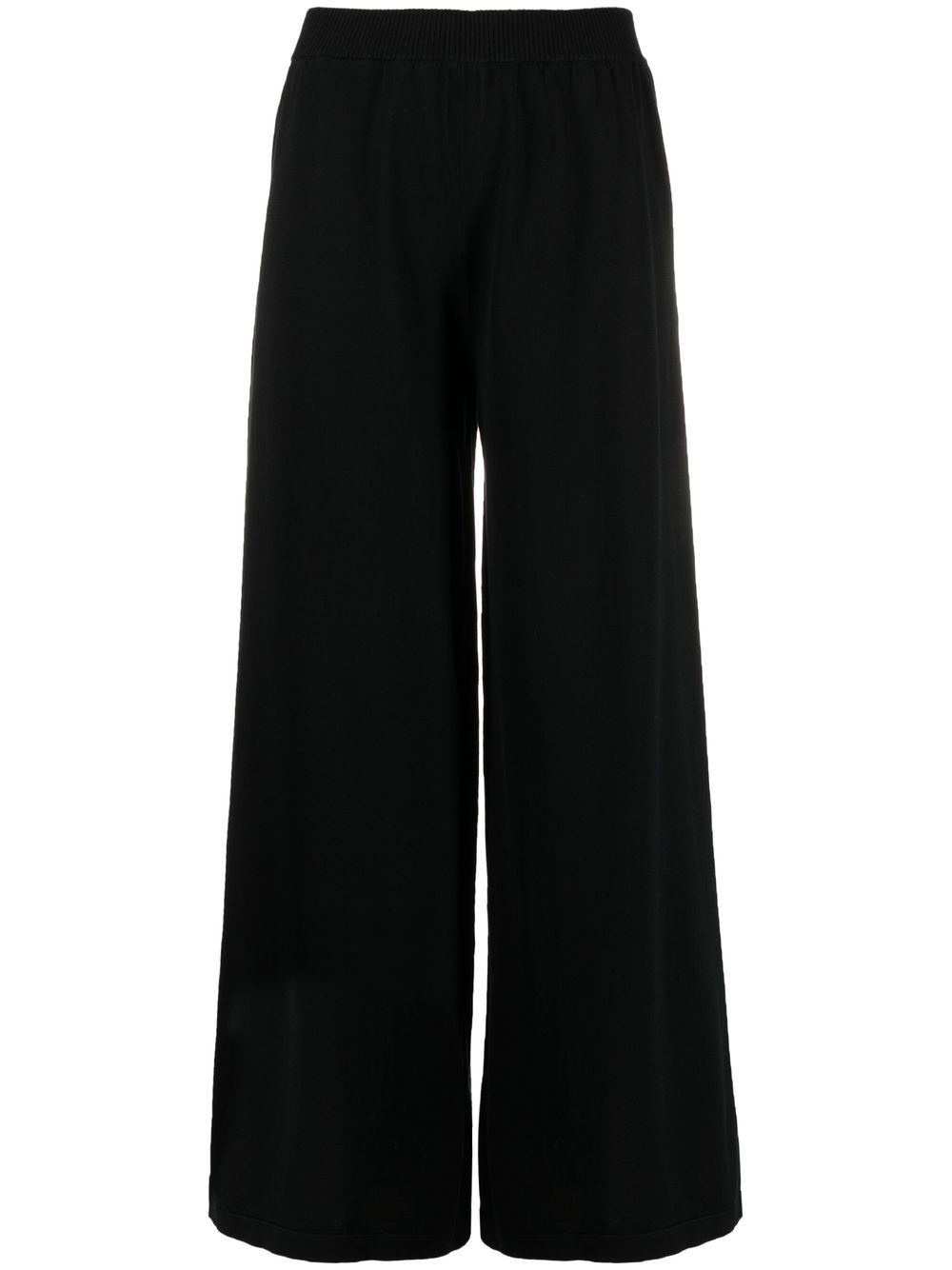 Fabiana Filippi wide-leg cotton trousers - Black