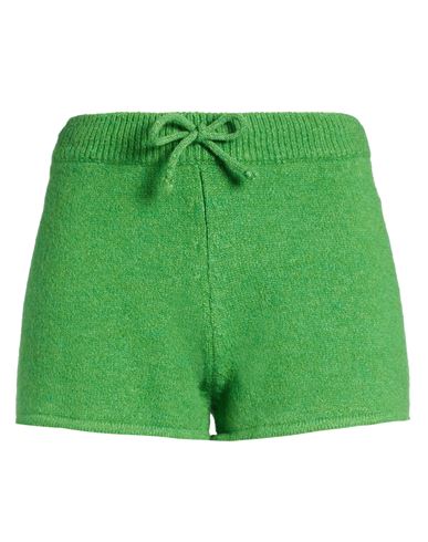 Woman Shorts & Bermuda Shorts Green Size S Acrylic, Polyamide, Polyester, Viscose, Wool