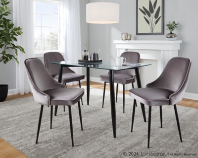 LumiSource Clara Marcel Dining Table and Chairs