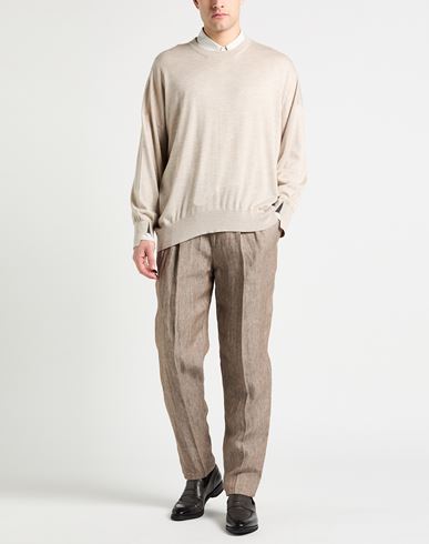 Man Sweater Beige Size M Cashmere, Silk