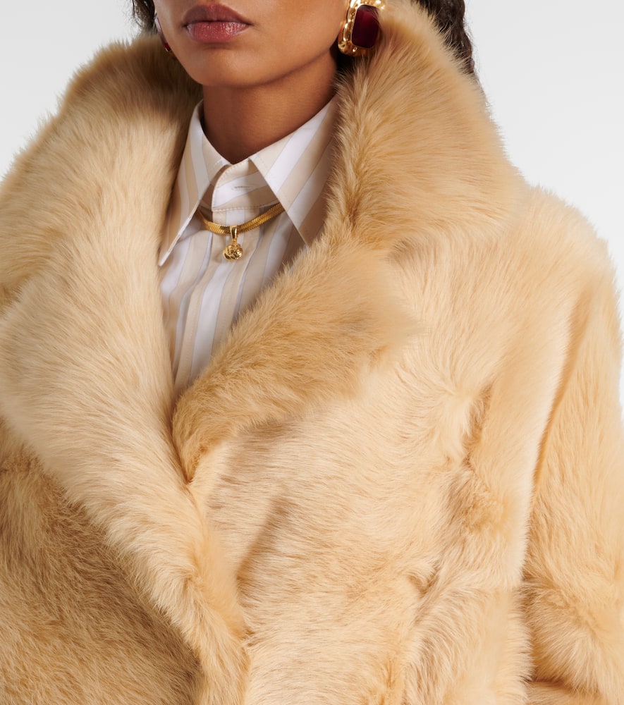 Evita Long shearling coat