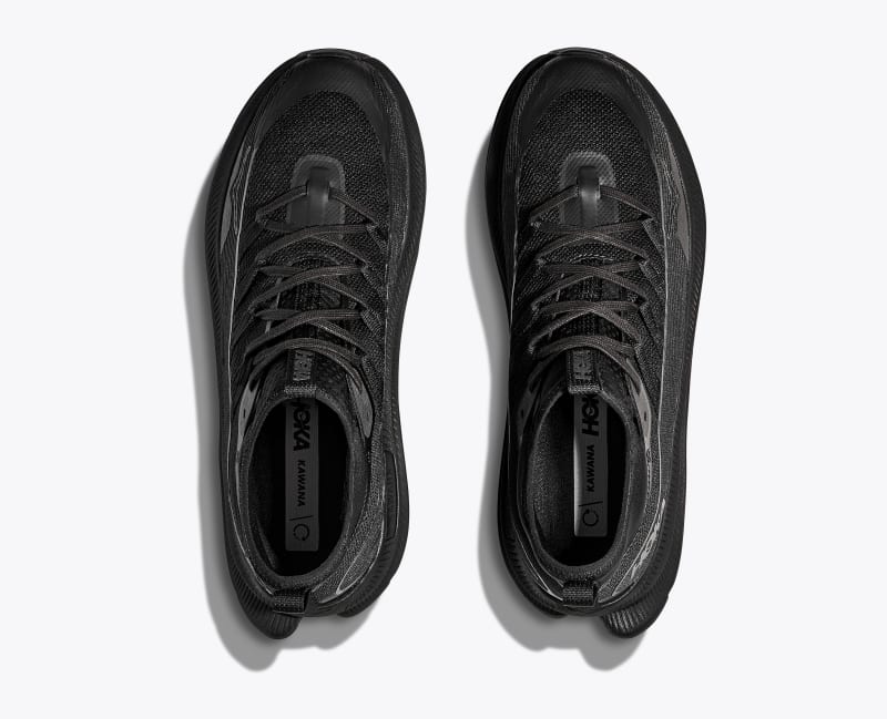 HOKA Men's Kawana Mid Shoes in Black/Carbon Black