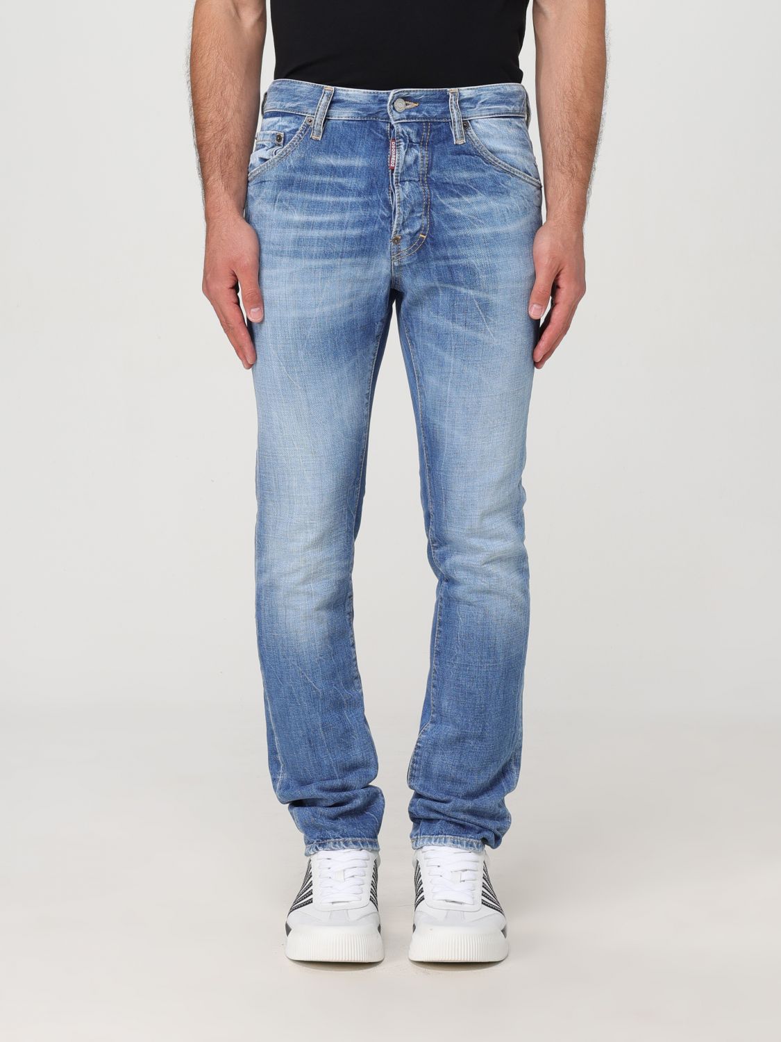 Jeans Men color Stone Washed