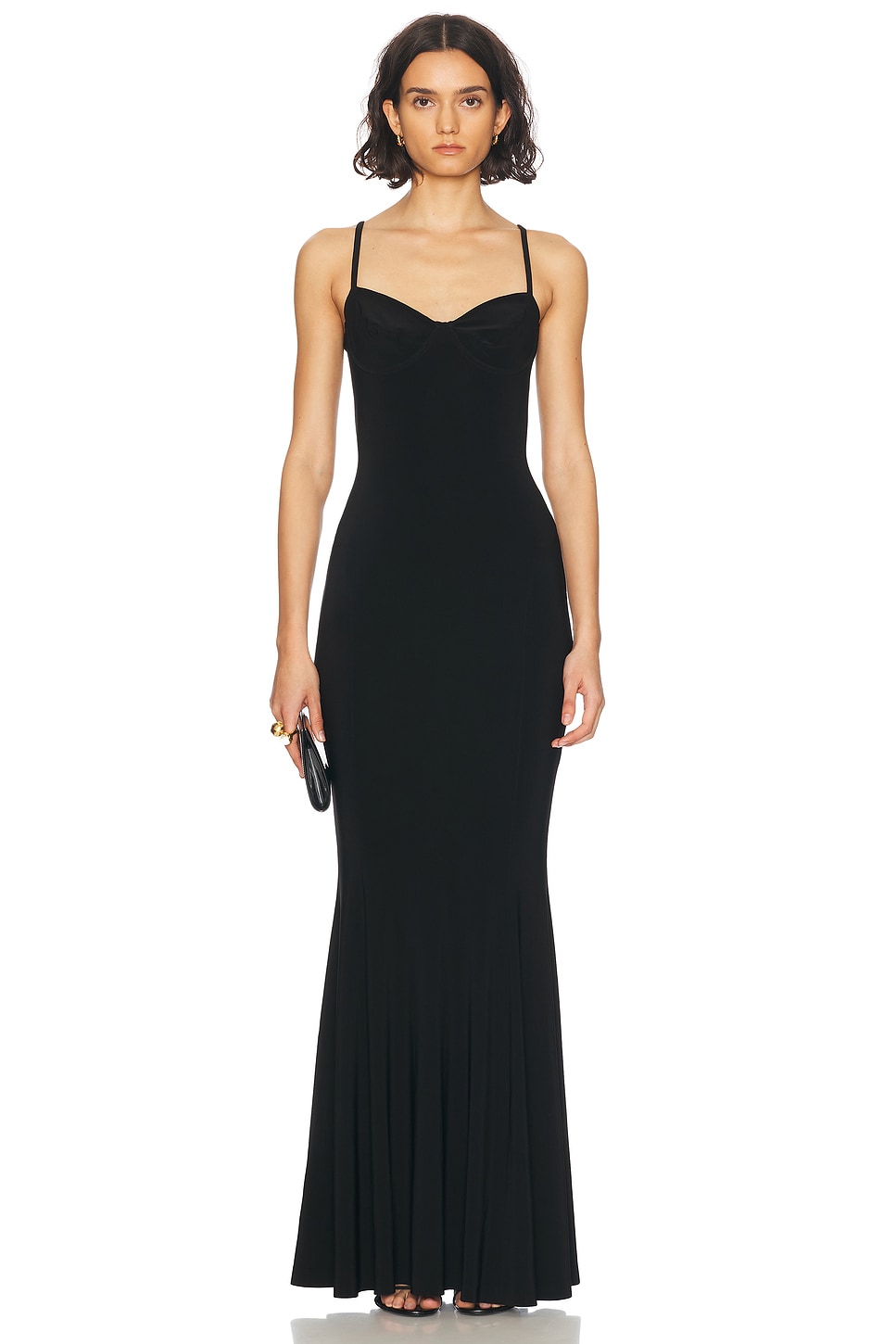 Norma Kamali Underwire Fishtail Gown in Black. -  XS also in L, M, S