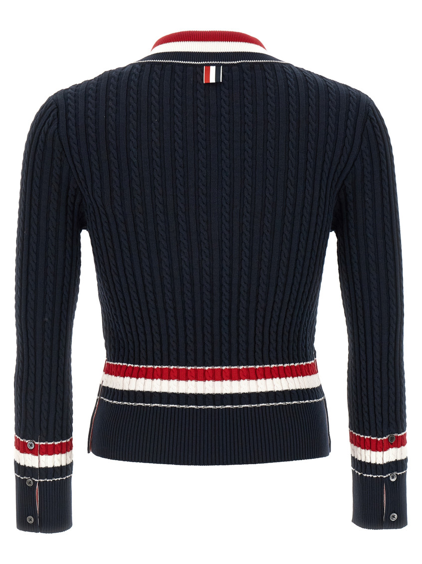 Rwb Intarsia Sweater Sweaters And Cardigans Blue