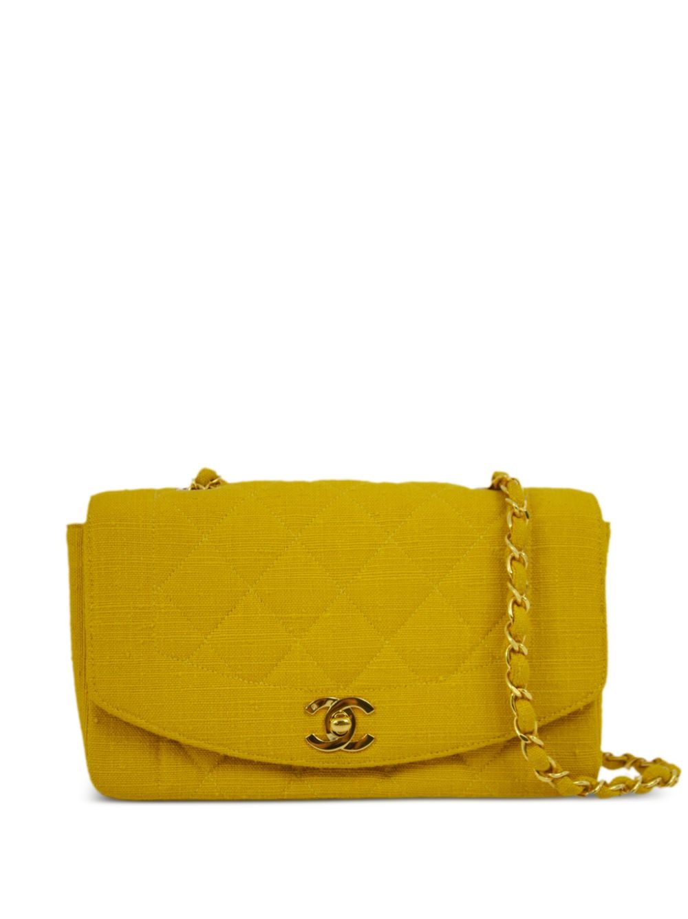 1992 small Diana shoulder bag - Yellow