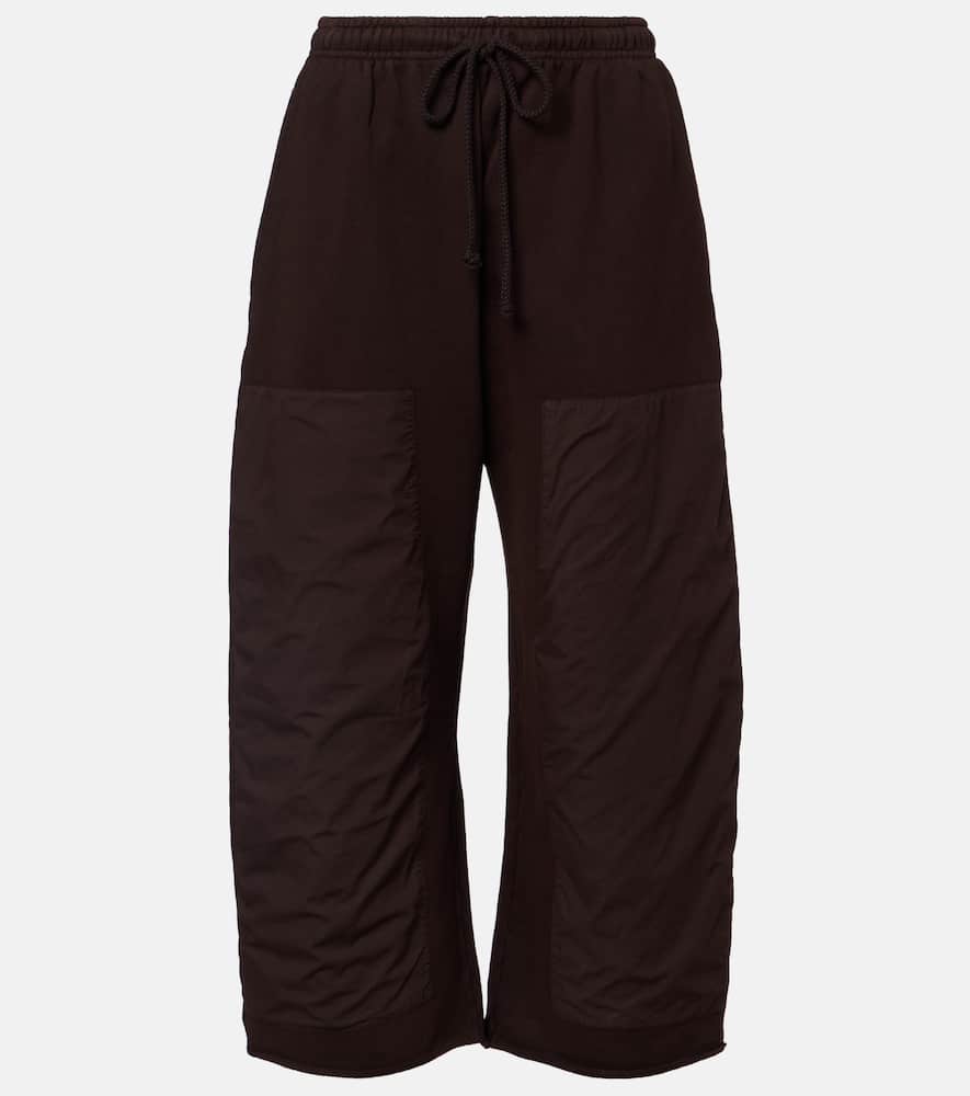 Jamie patchwork cotton terry swetapants