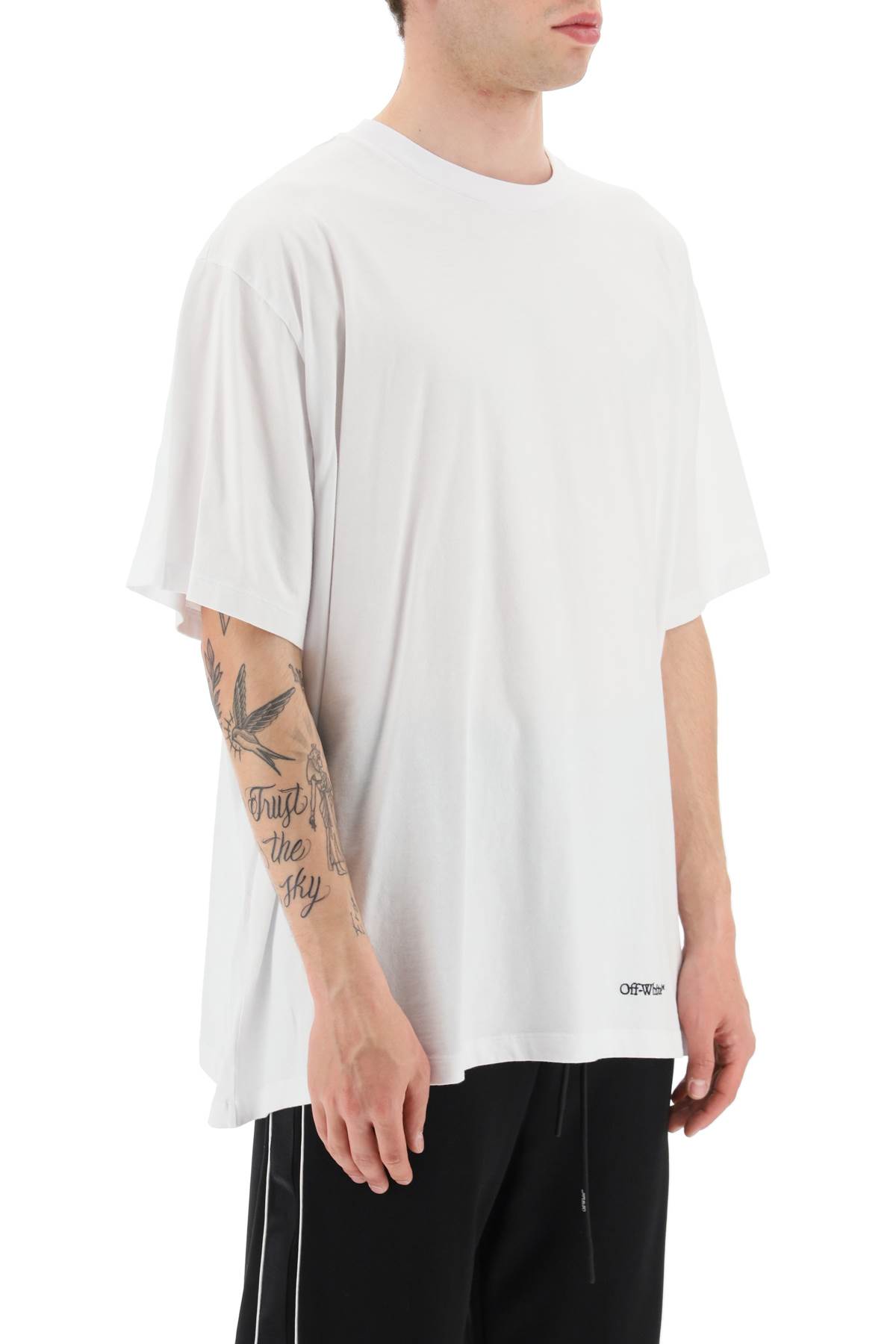 Scribble Diag Oversized T-shirt
