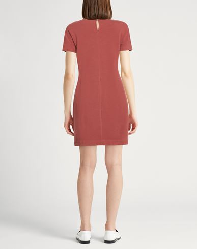 Woman Mini dress Tan Size 4 Cotton, Lycra