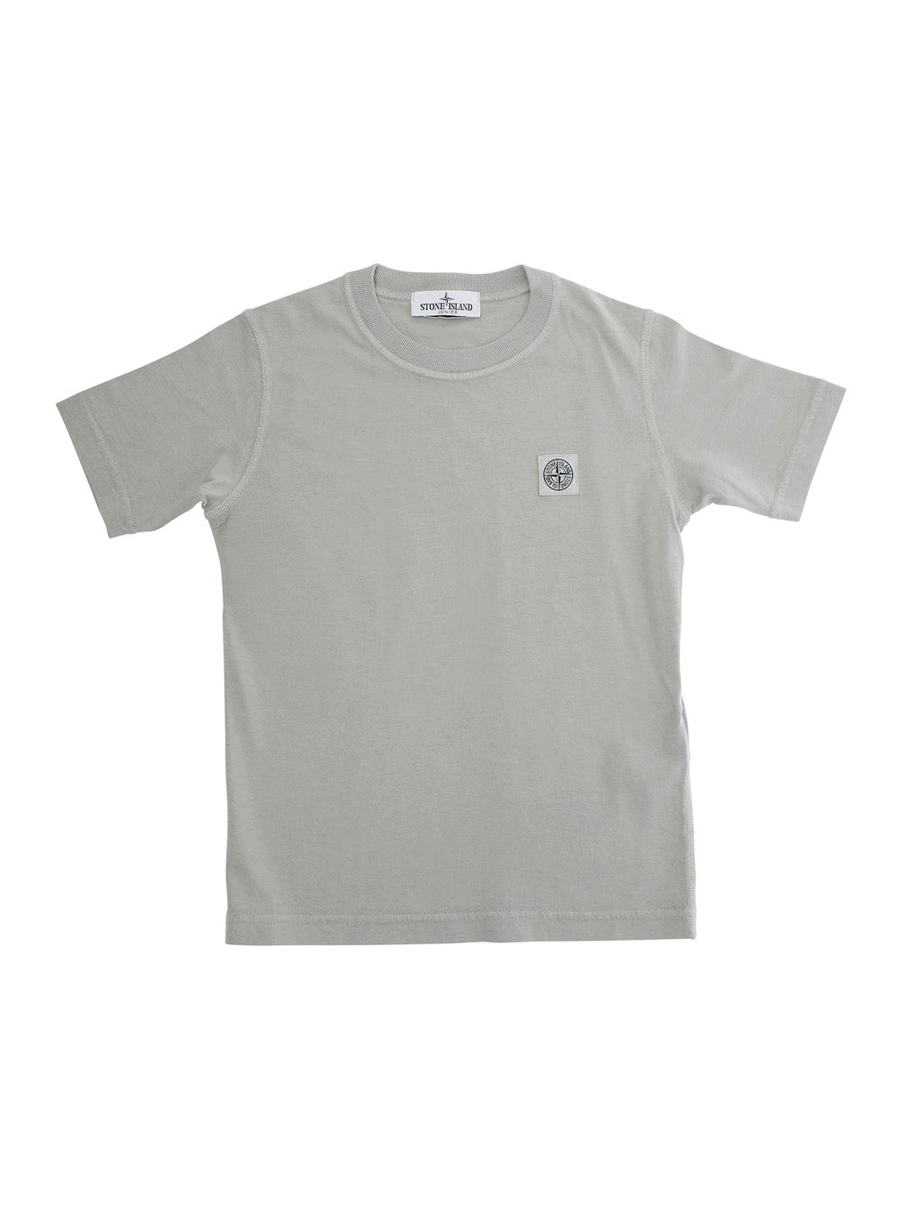 Logo-Patch Cotton T-Shirt — Gray