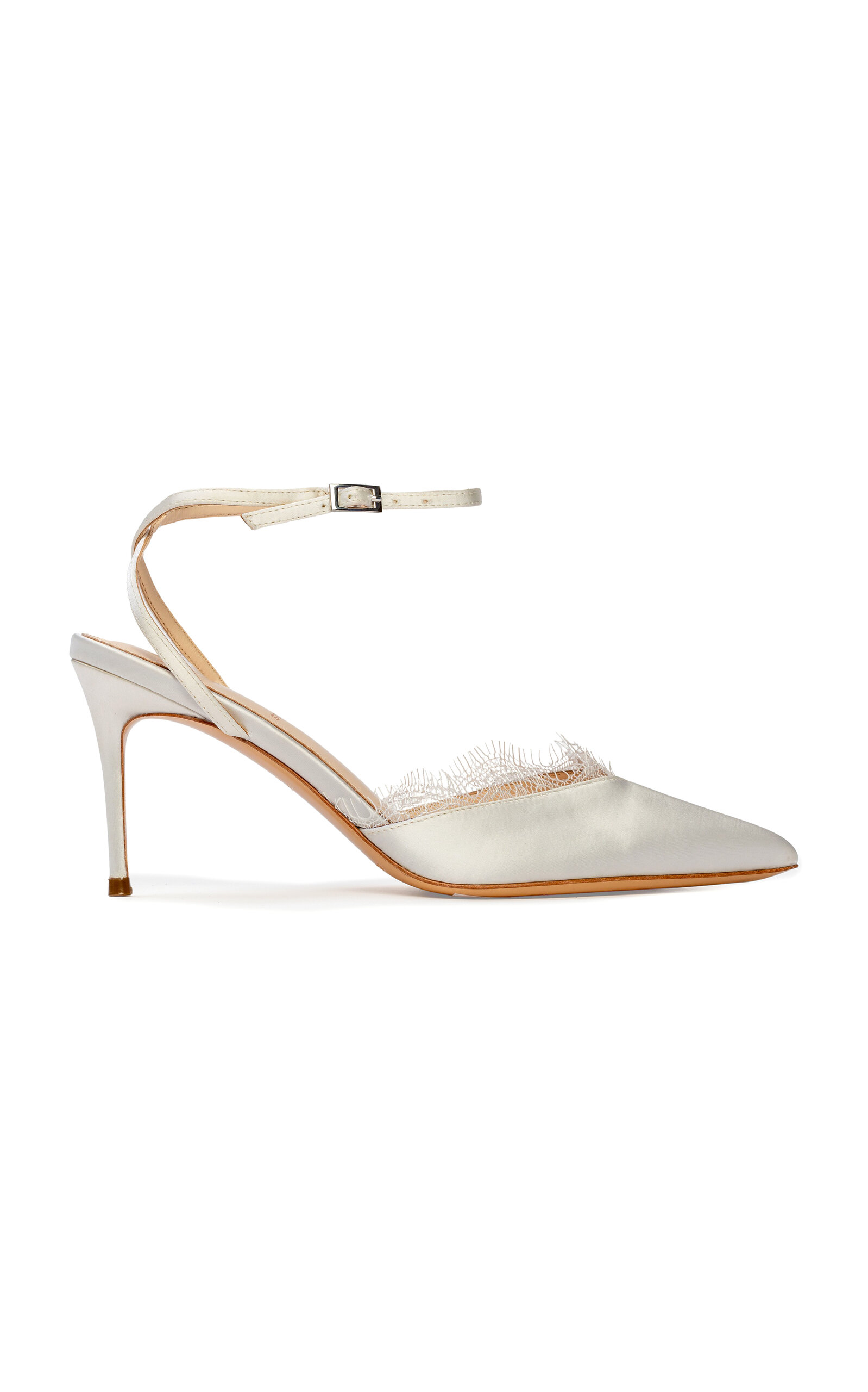 Lace Satin Pumps