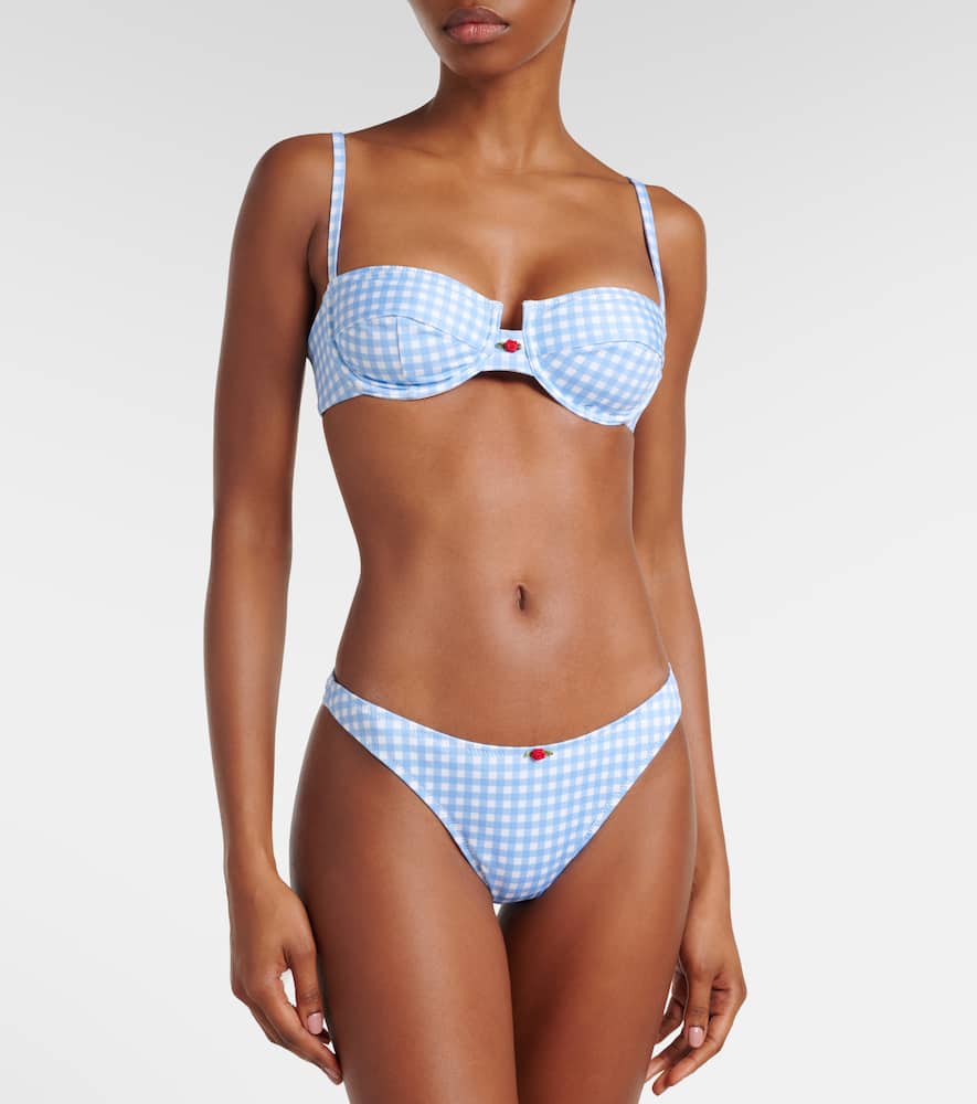 Esme gingham bikini top