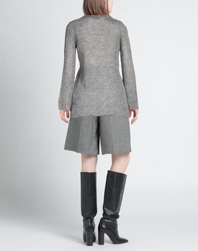 Aglini Woman Sweater Grey Size 6 Mohair wool, Polyamide, Wool, Textile fibers