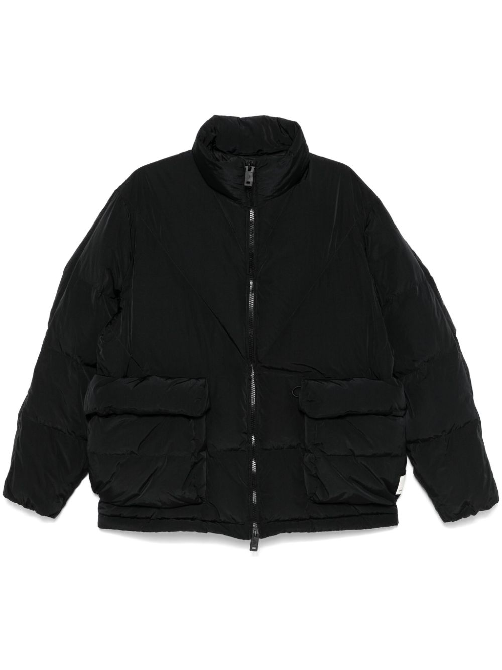 Funnel-neck jacket - Black