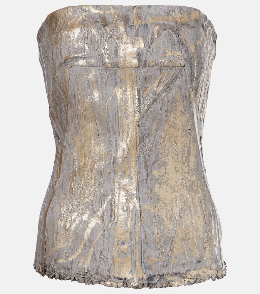 Denim bustier