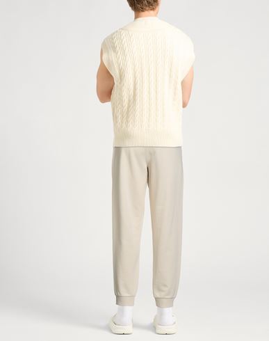 Man Pants Ivory Size XL Cotton