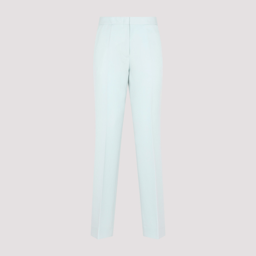 Light Blue Blue Wool Trousers