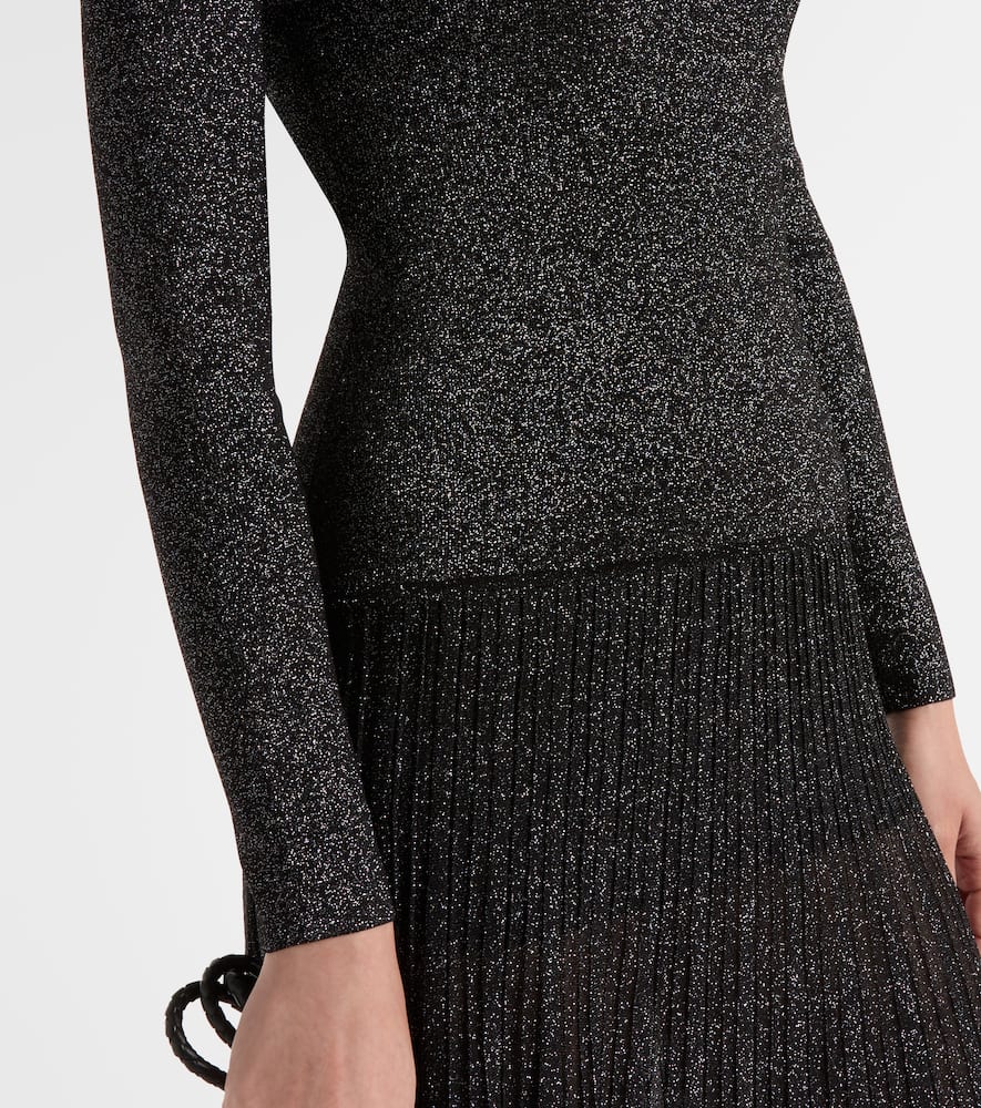 Guetty pleated maxi dress
