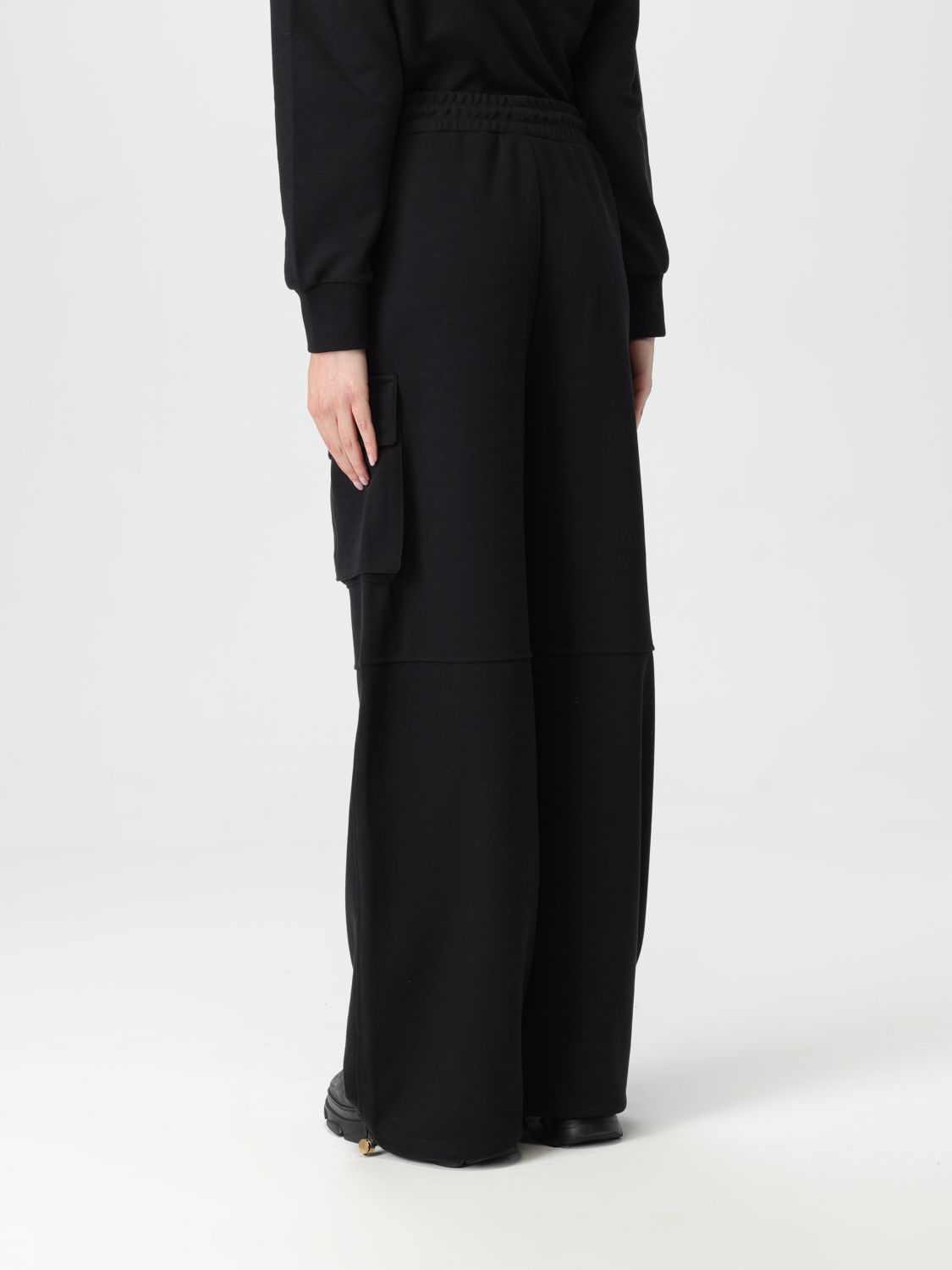 Fleece cargo pants - Black