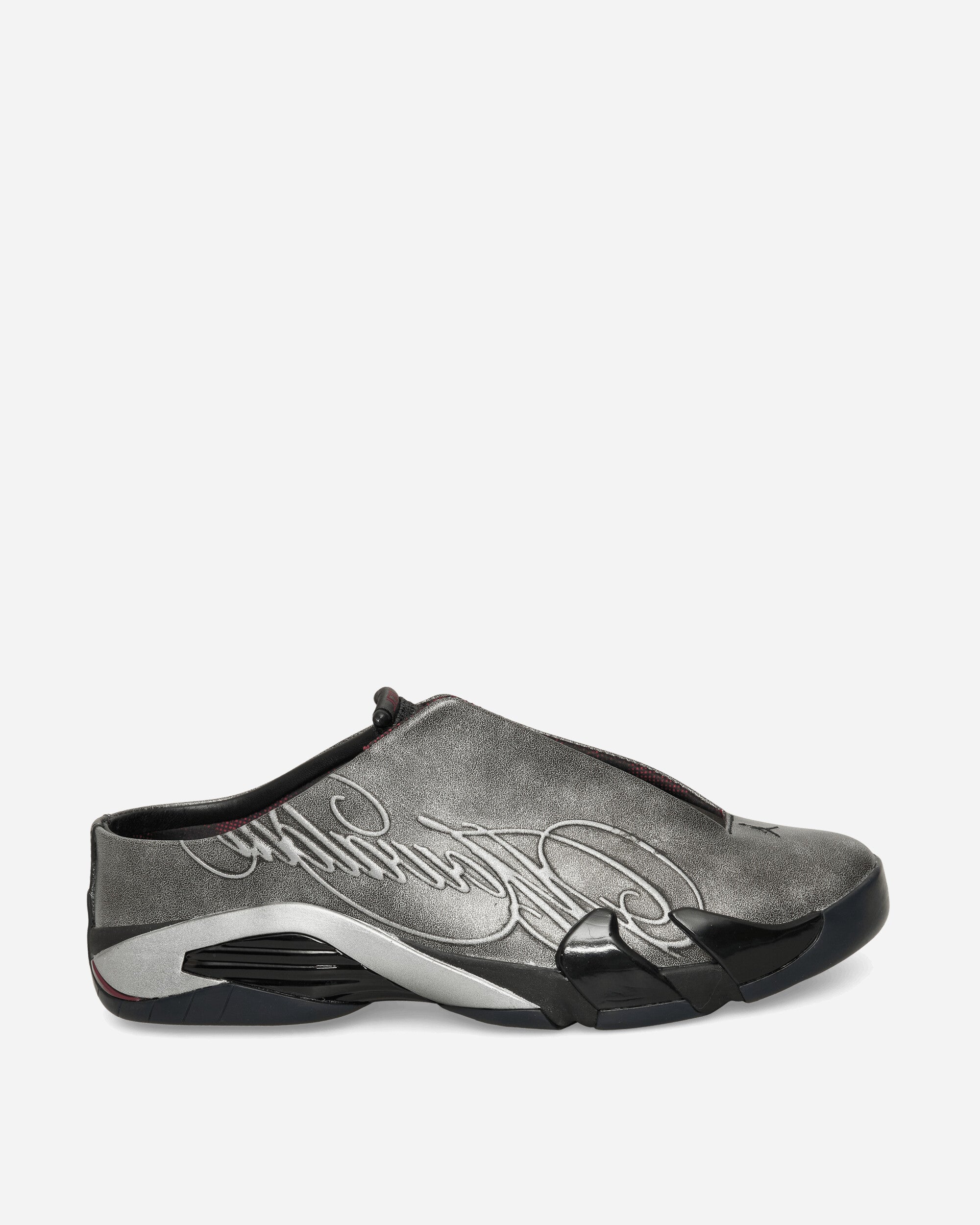 Mowalola Air Jordan 14 Retro Mules Black / Metallic Silver