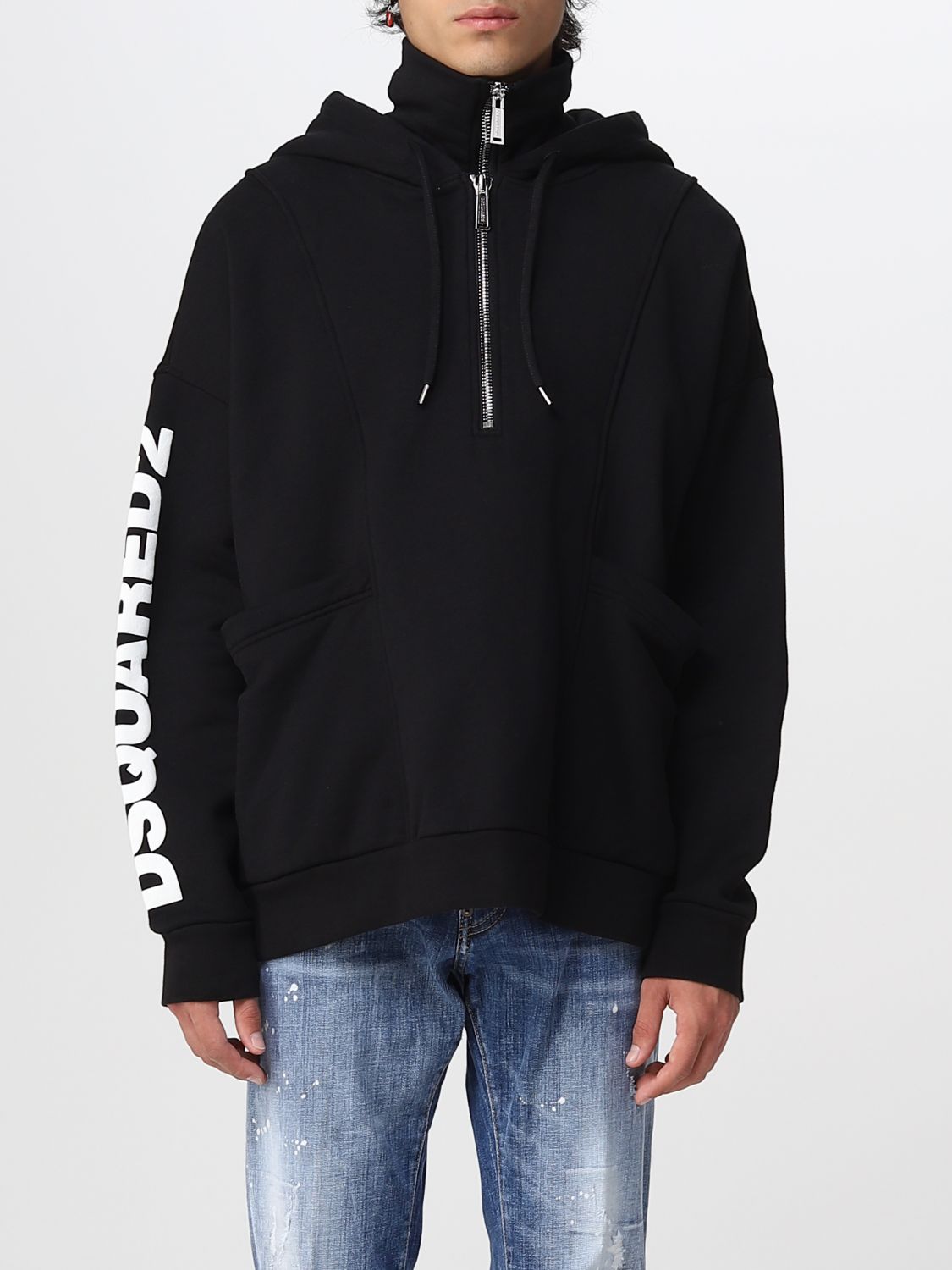 Sweatshirt Men color Black