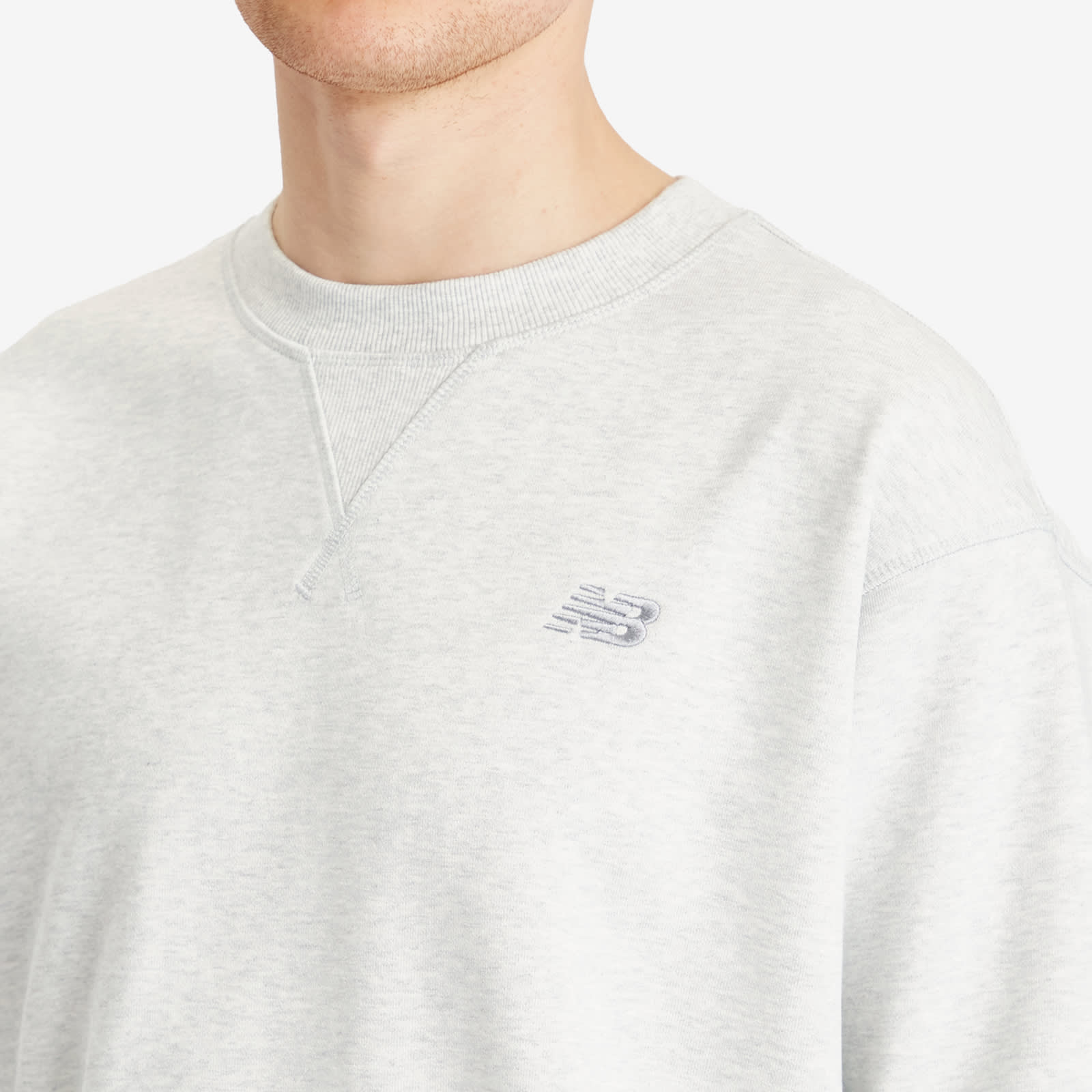 Men's NB Athletics French Terry Crew in Ash Heather