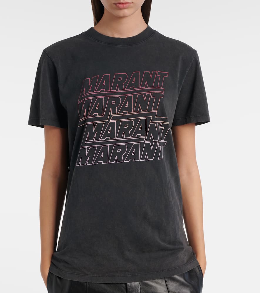 Zoeline printed cotton jersey T-shirt