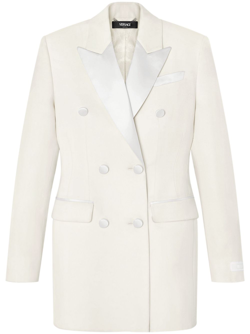 Hourglass tuxedo blazer - White