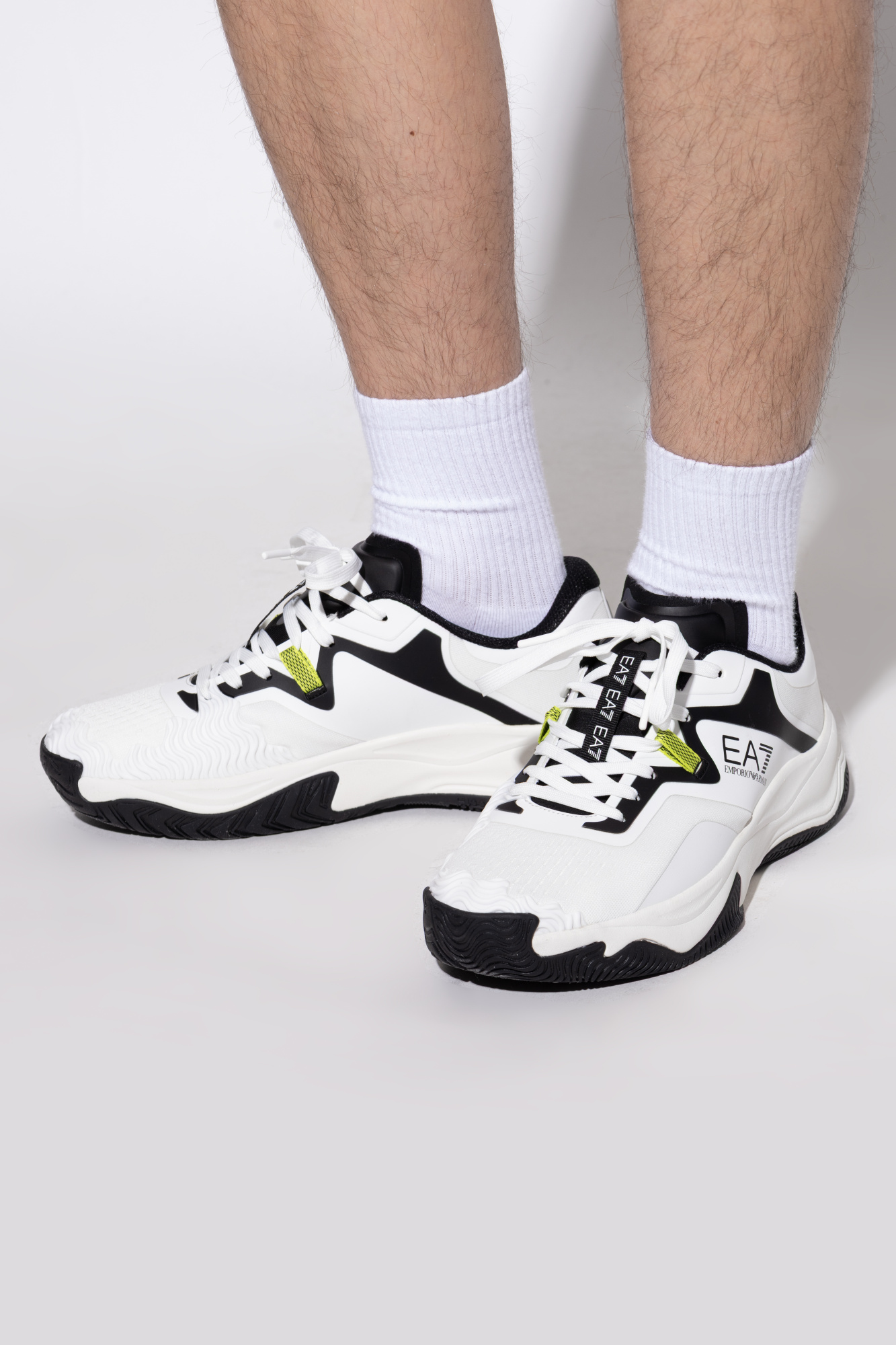 EA7 Emporio Armani Sports Shoes With Logo, Men's, White