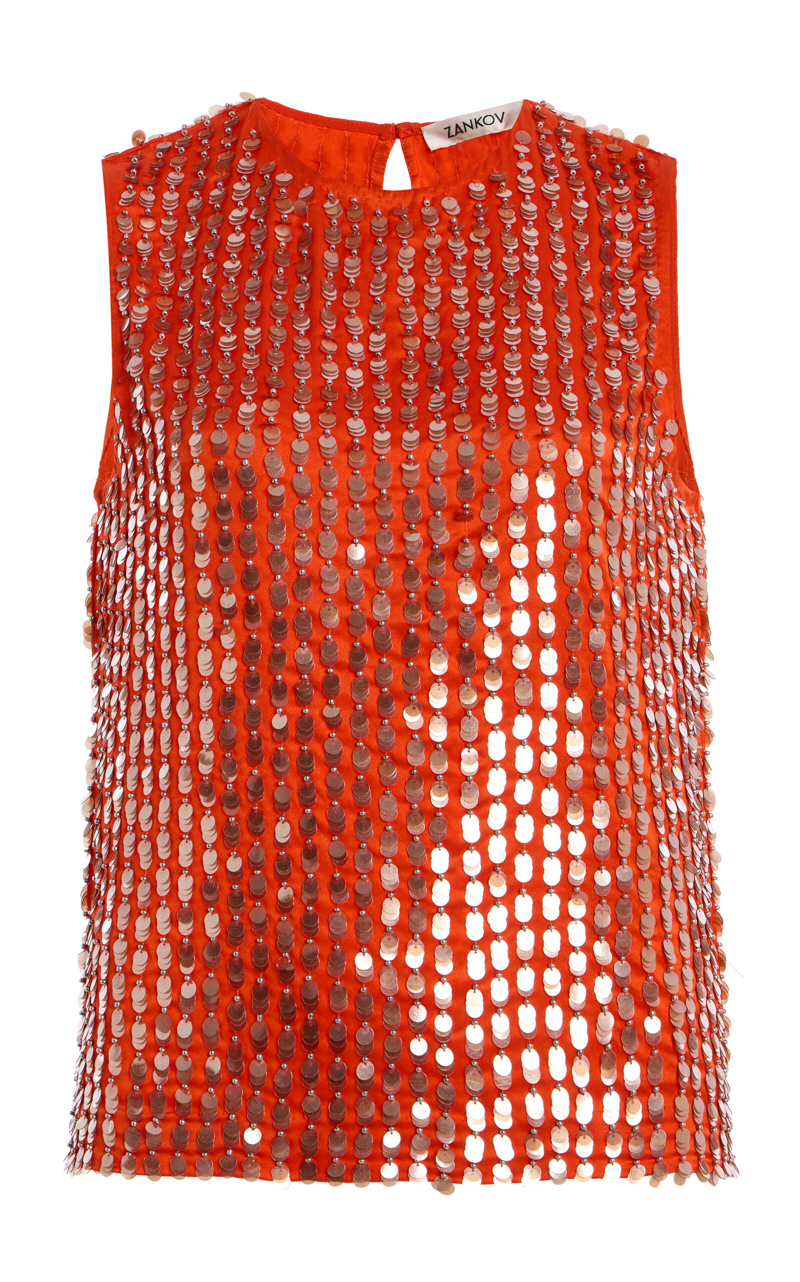 Eleanor Beaded Silk Top - Moda Operandi