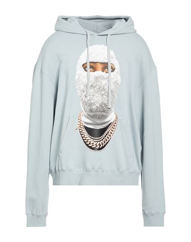 Man Sweatshirt Sky blue Size L Cotton