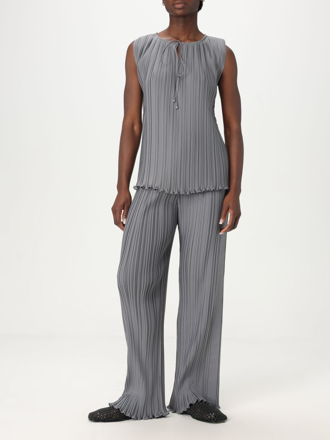 Pleated trousers - Blue