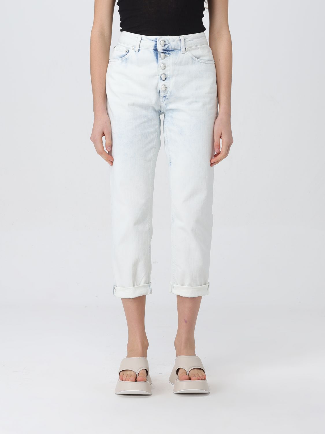 Jeans Woman color Gnawed Blue