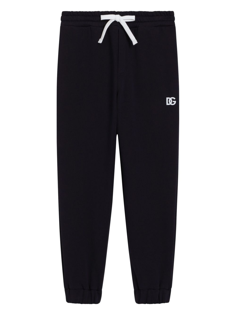 Dolce & Gabbana Kids logo-print casual trousers - Blue