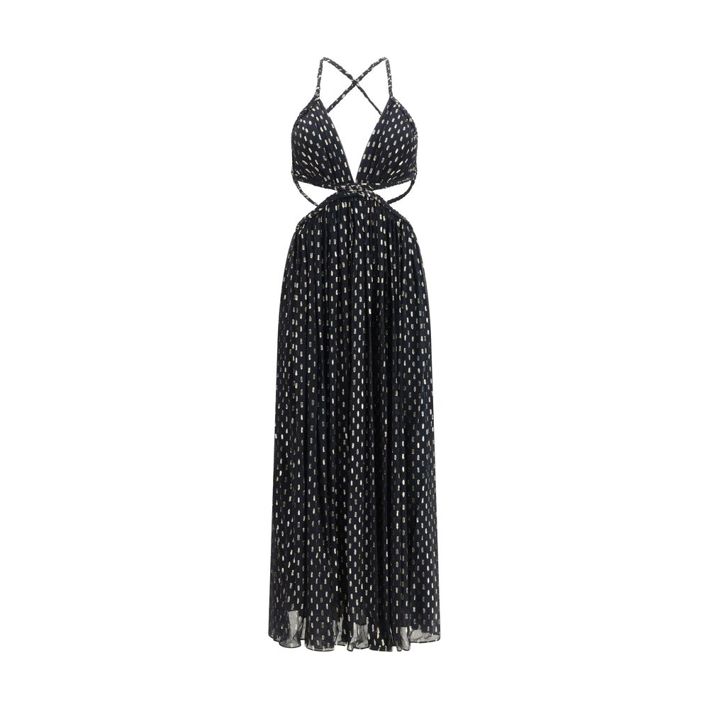 Daylight Braid Trim Dress — Black