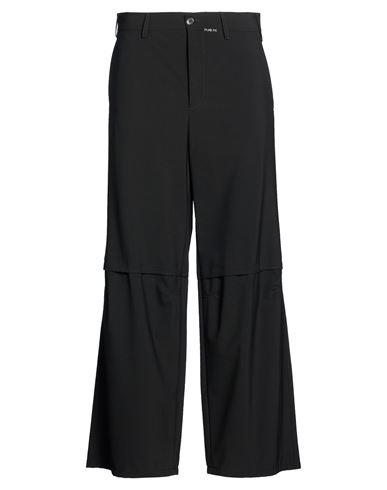 Man Pants Black Size 30 Polyester, Virgin Wool, Elastane