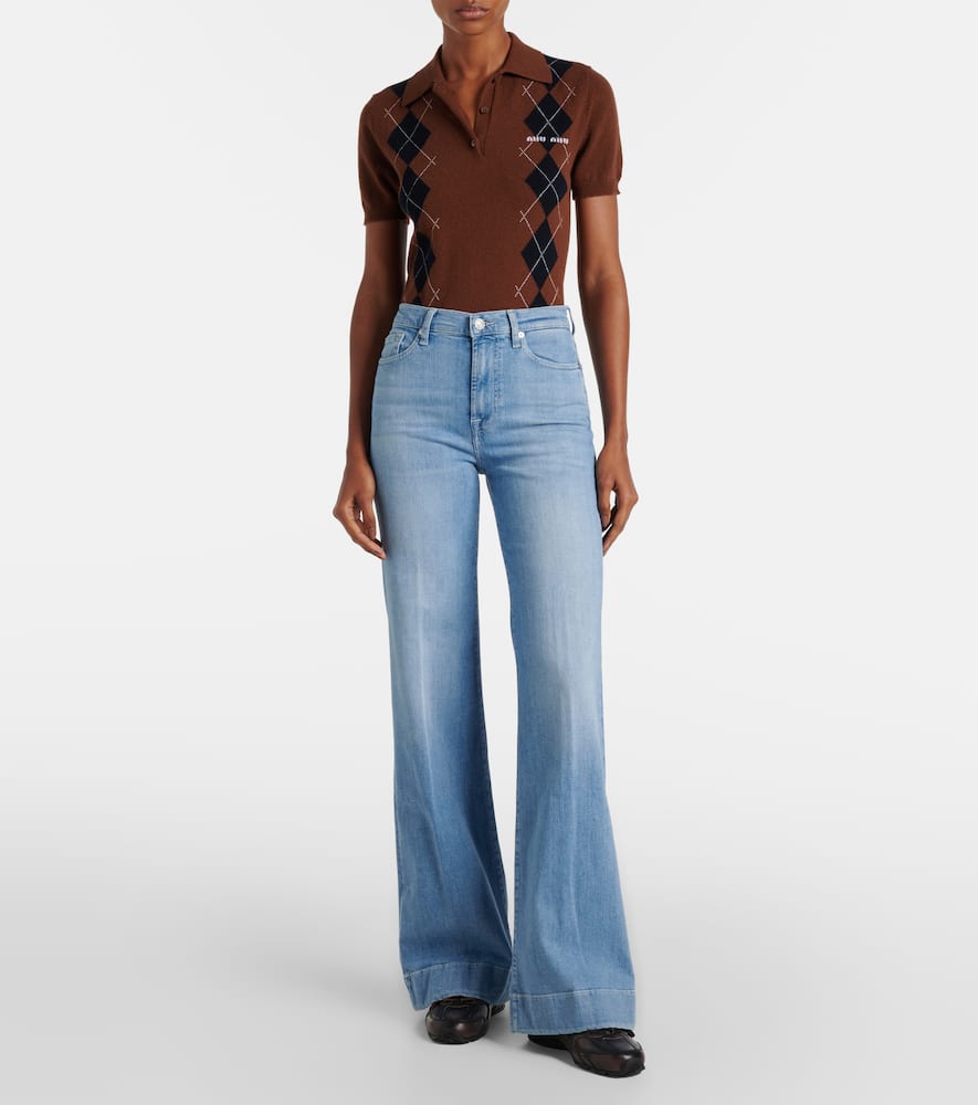 High-rise wide-leg jeans