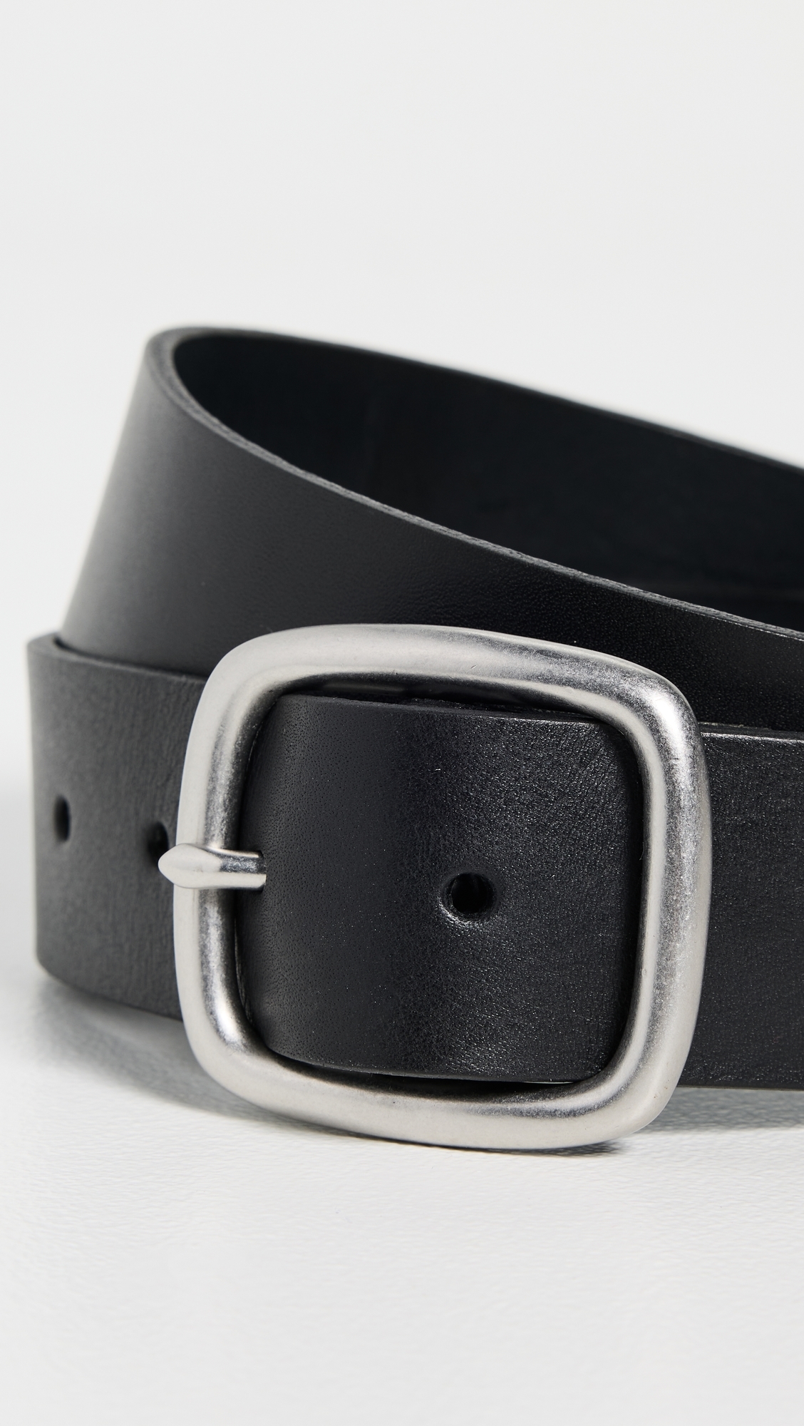 Centerbar Leather Belt True Black