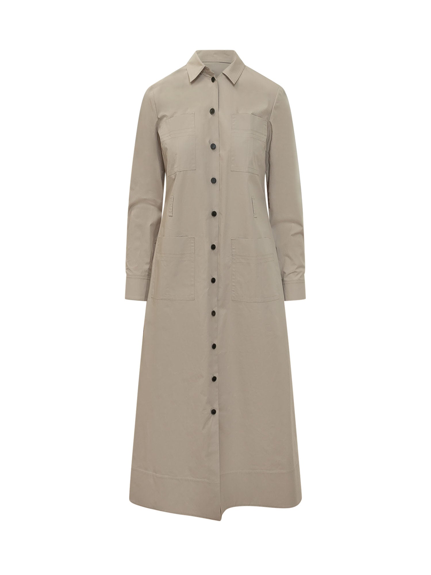 Chic Suit with Elegant Collar and Button Detail