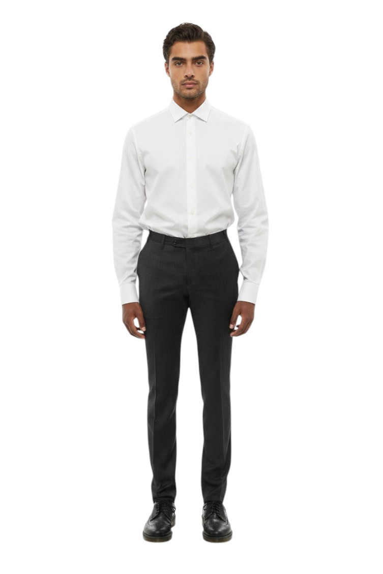 Dark Grey Tailored Trousers