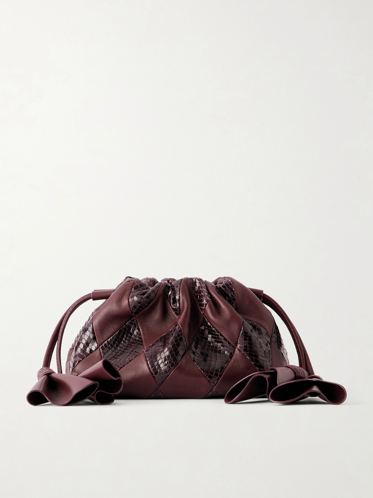 Cloud 91 Small Snake-effect And Smooth Leather Clutch