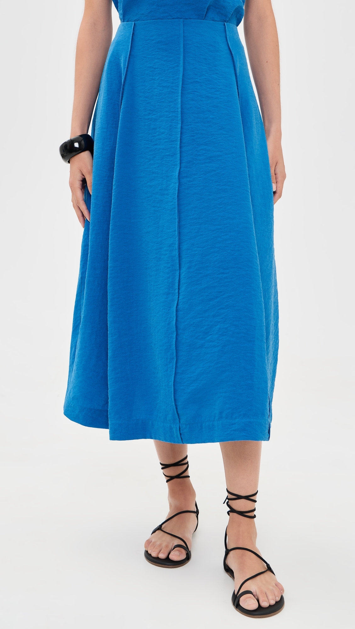 Curved Parachute Skirt jewel blue
