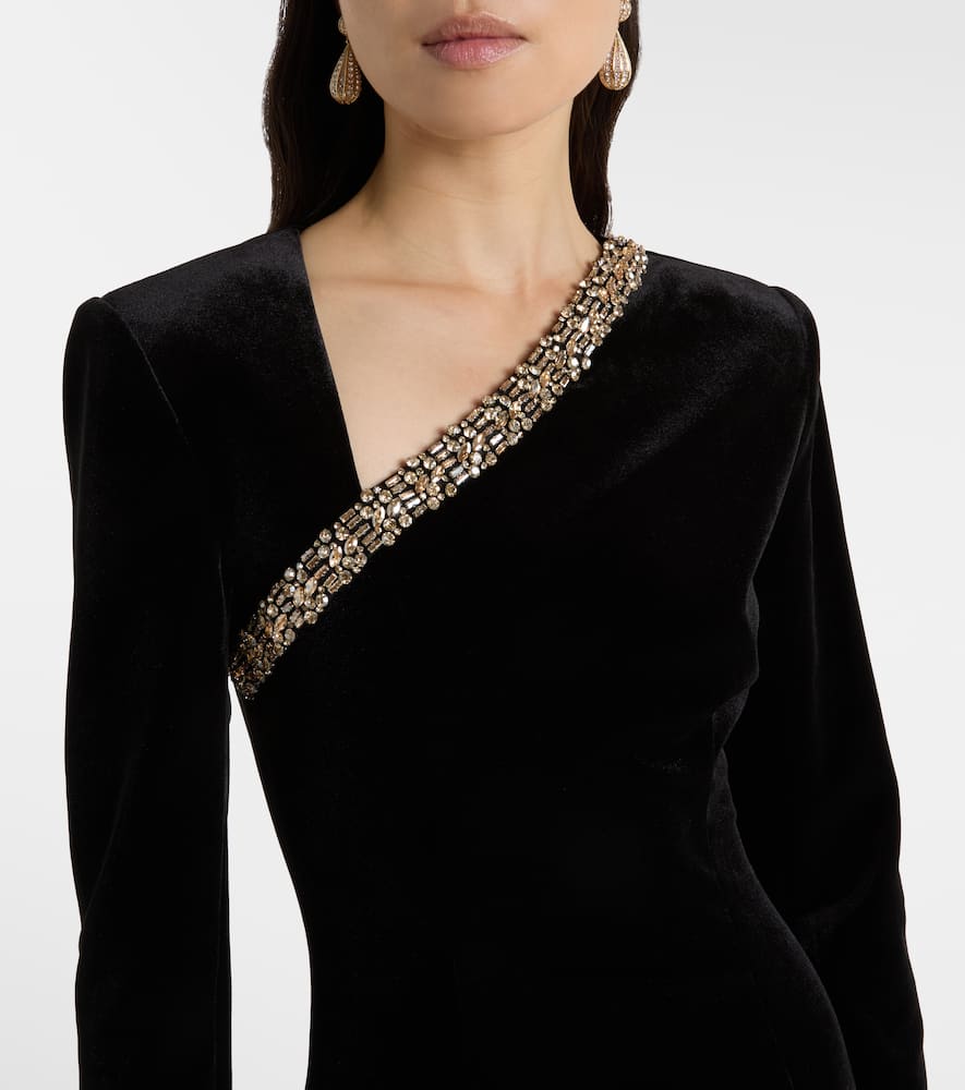 Velvet maxi dress