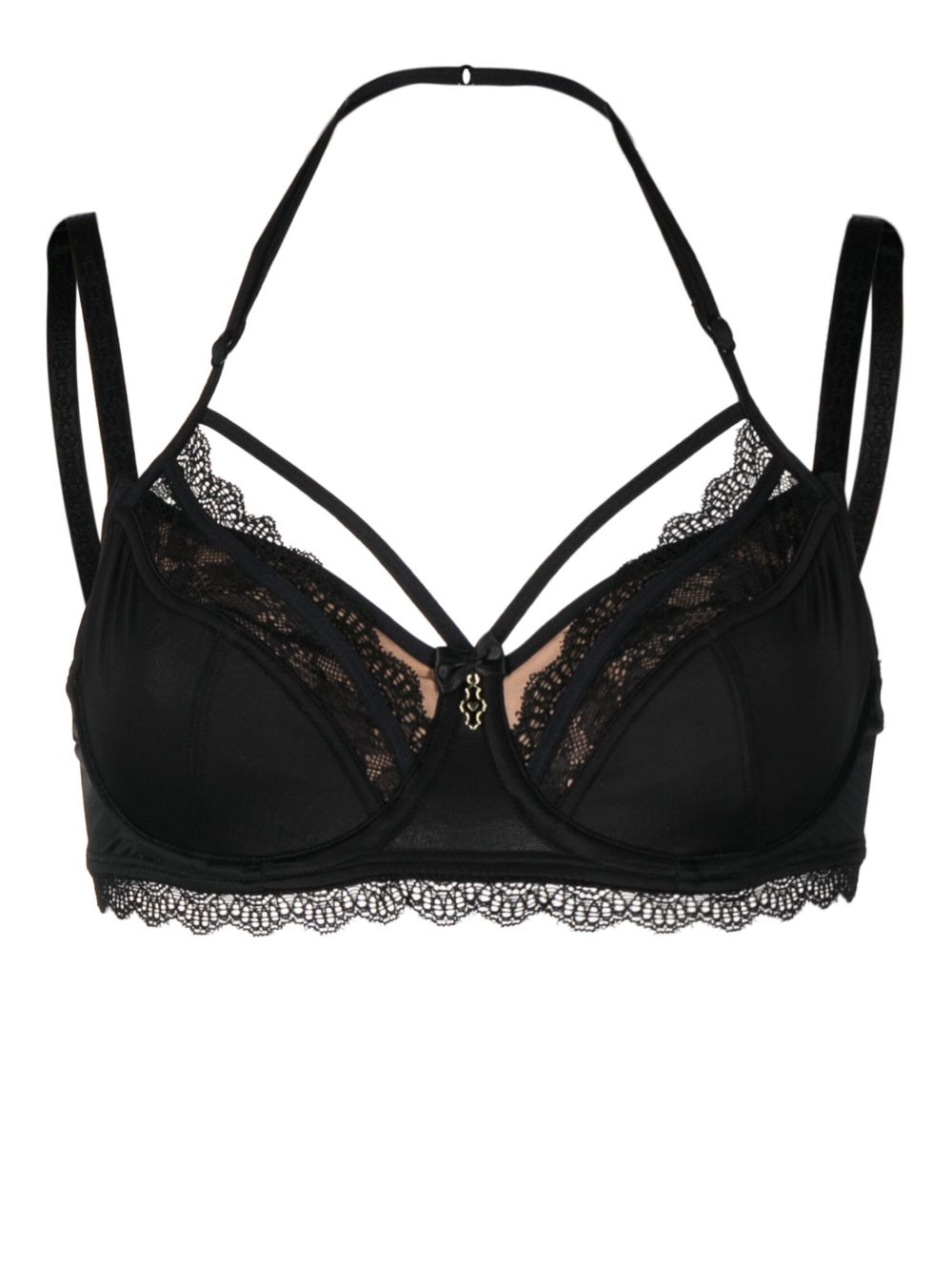 Carita unpadded balconette bra - Black