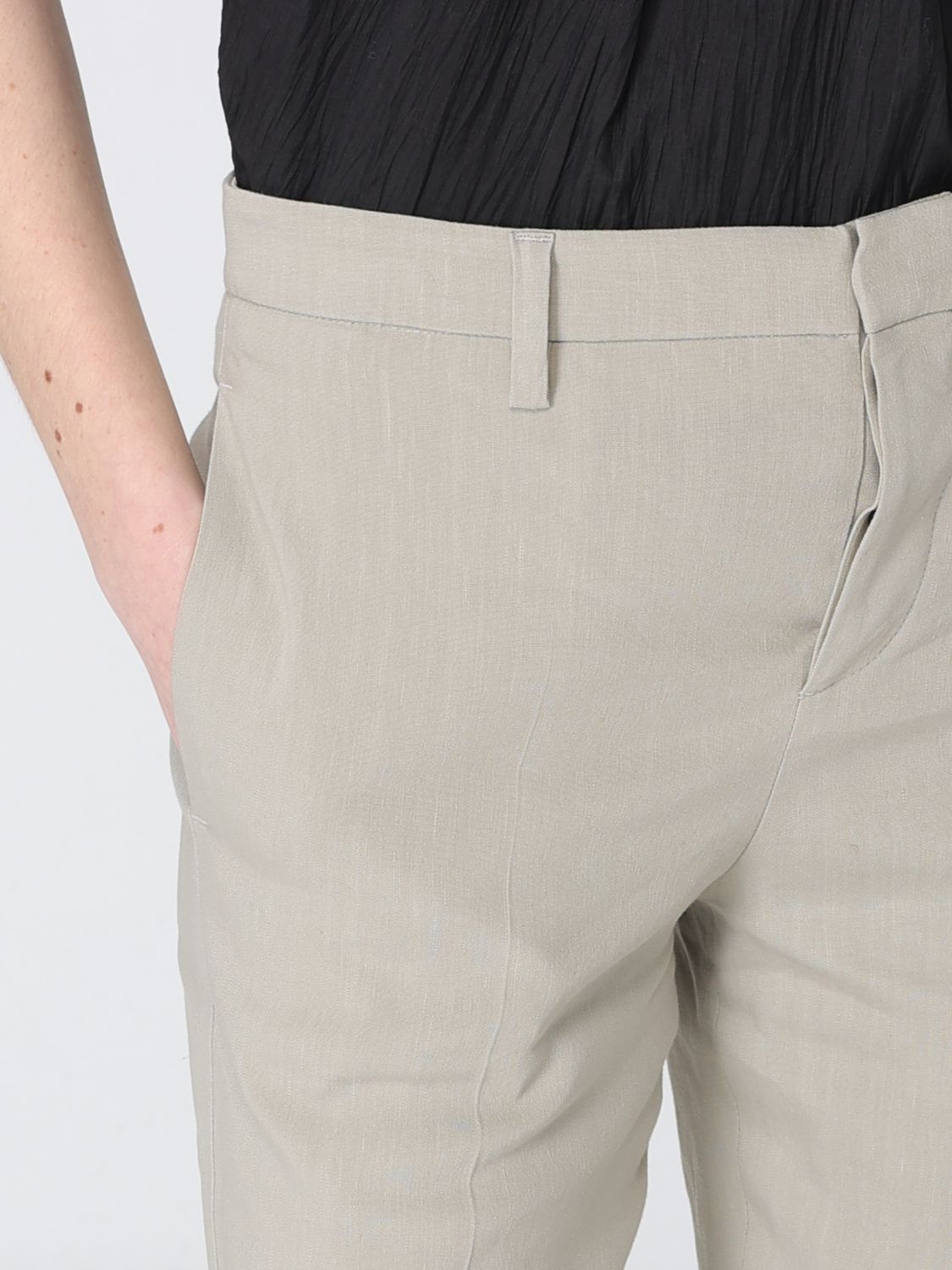 Pants Woman color Pearl