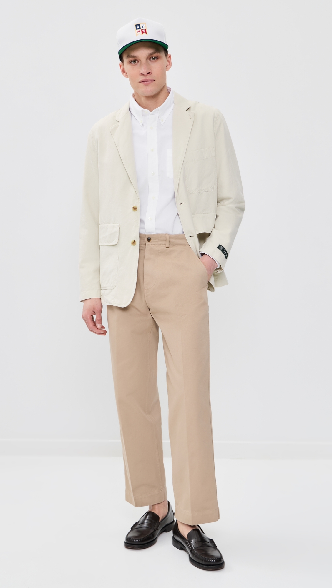 Lane Twill Cotton & Linen Suit Jacket Birch