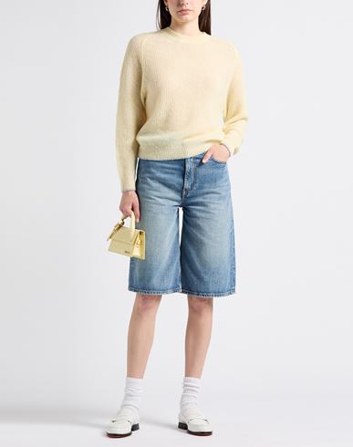 Peserico Woman Sweater Pastel yellow Size 4 Baby alpaca wool, Nylon, Virgin Wool