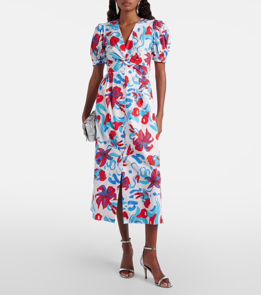 Diane von Furstenberg Avery floral cotton-blend maxi dress